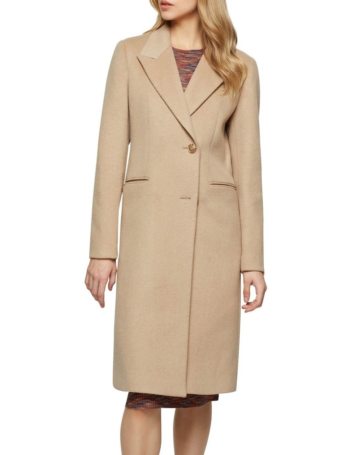 Long cream wool womens coat Outlet
