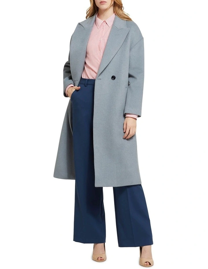 Celia Wool Rich Coat Blue Grey image 5