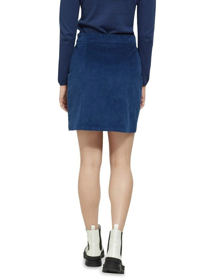 Anya Corduroy Mini Skirt Blue image 3