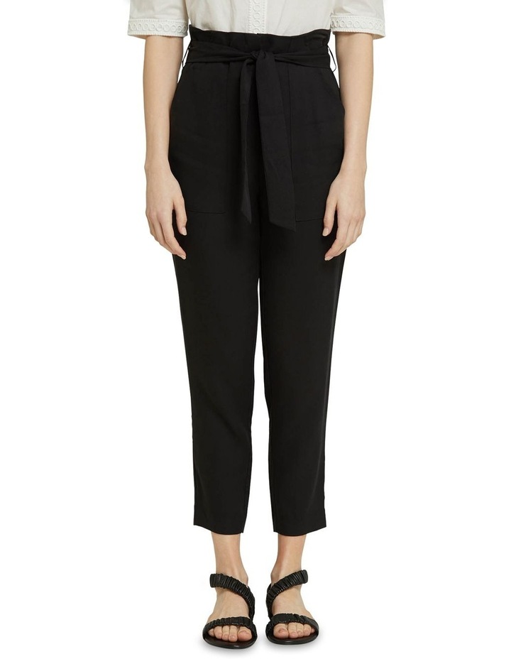 Aria Patch Pocket Pants in Black