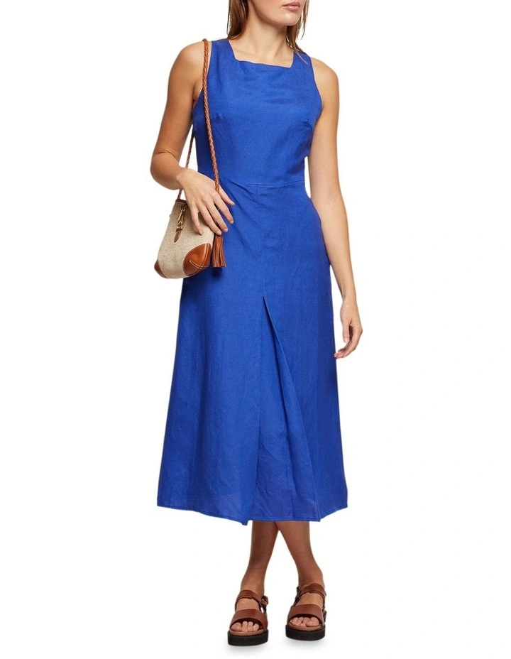 Charlotte Back Cutout Dress in Blue image 1