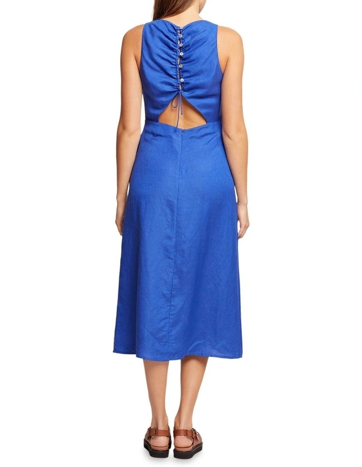 Charlotte Back Cutout Dress in Blue image 3