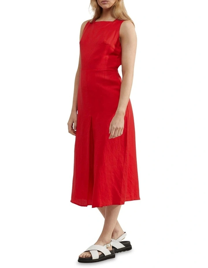 Charlotte Back Cutout Dress in Red image 1