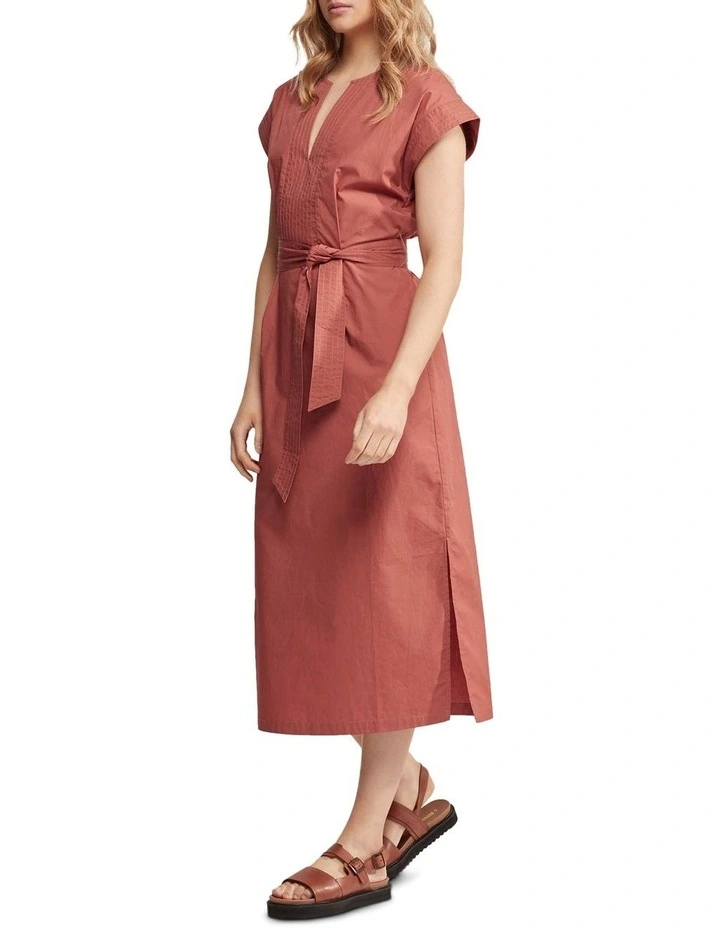 Deja Cotton Poplin Dress in Desert Rose image 2