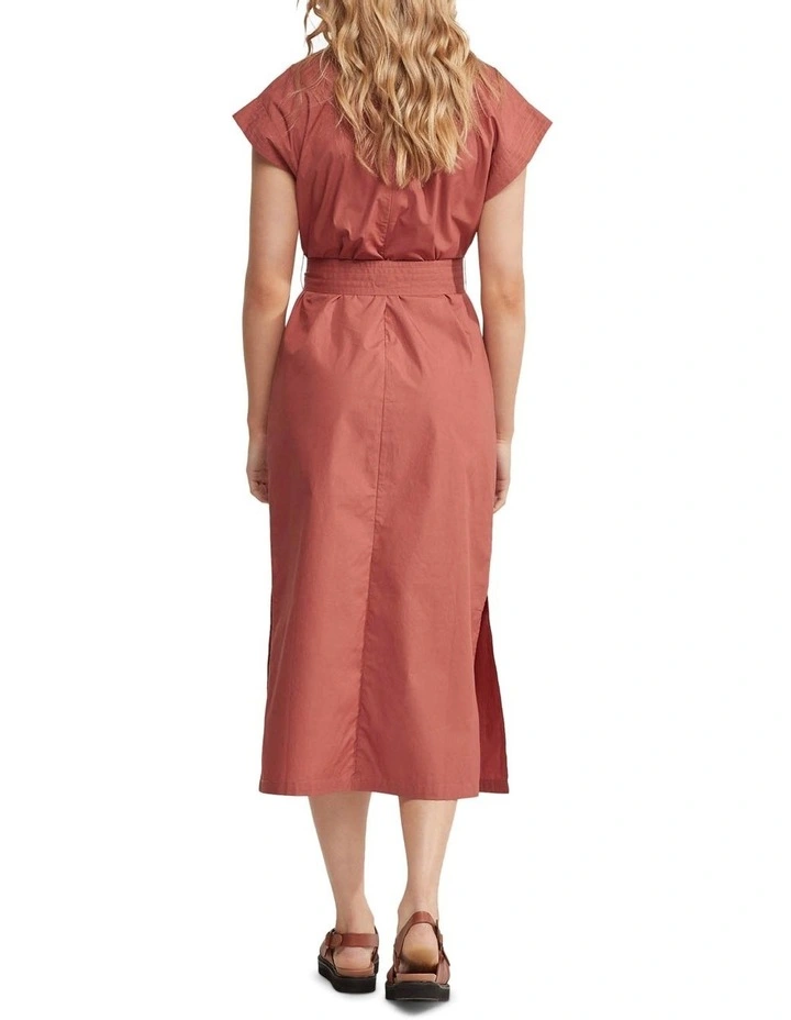 Deja Cotton Poplin Dress in Desert Rose image 3