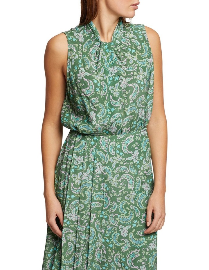 Jessie Paisley Printed Top in Green