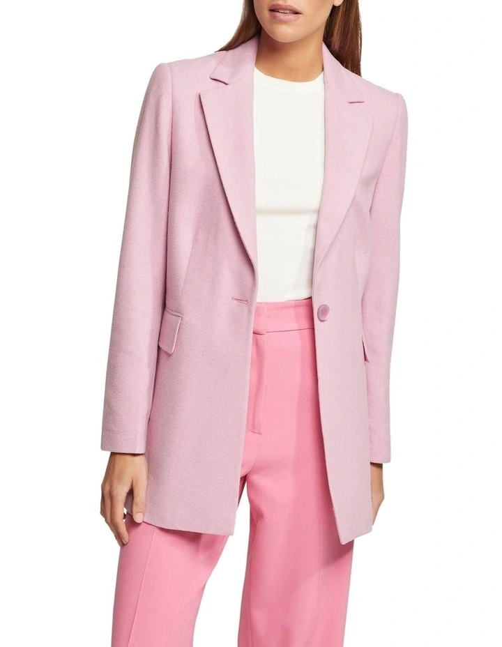 Willow Wool Rich Blazer in Pink image 1