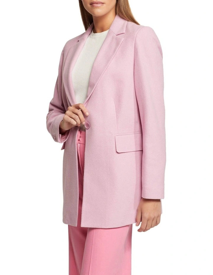 Willow Wool Rich Blazer in Pink image 2
