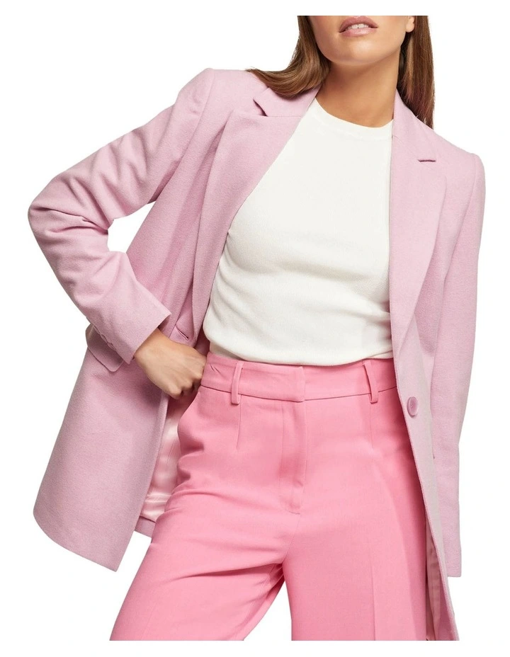Willow Wool Rich Blazer in Pink image 7