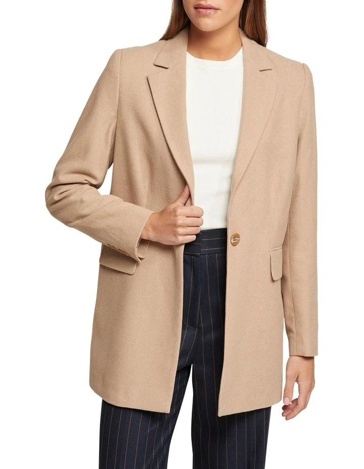Willow Wool Rich Blazer in Camel image 1