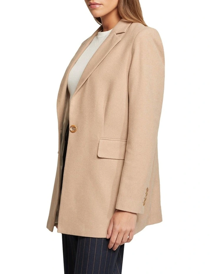 Willow Wool Rich Blazer in Camel image 2