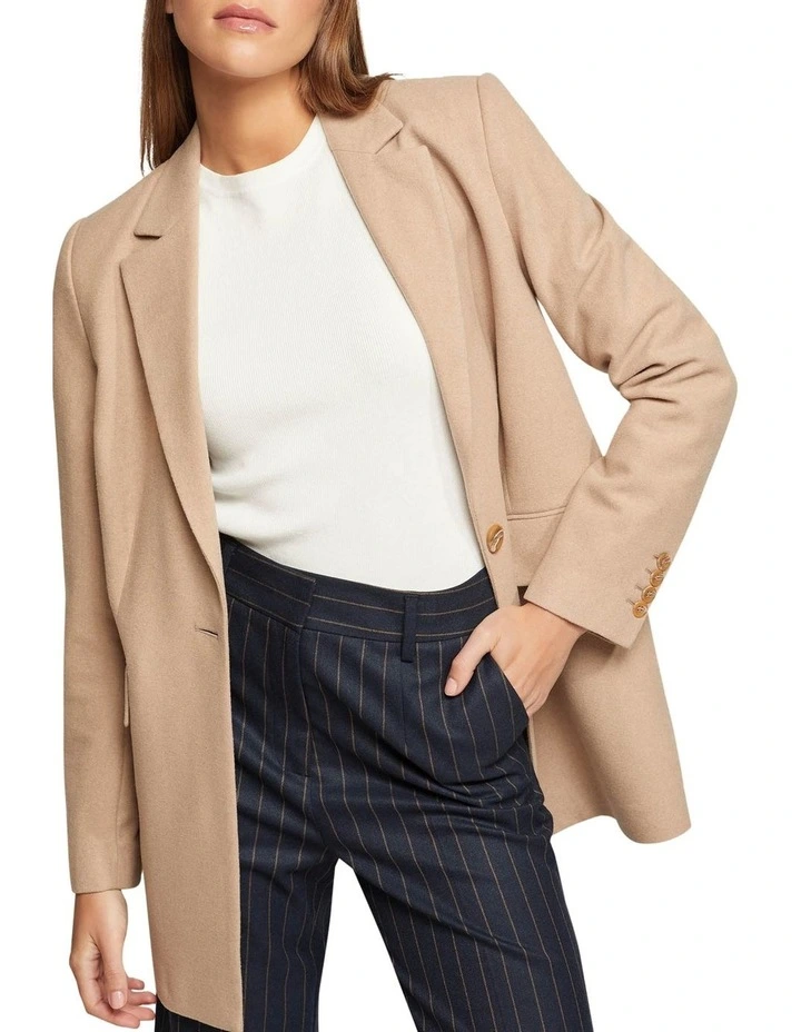 Willow Wool Rich Blazer in Camel image 4