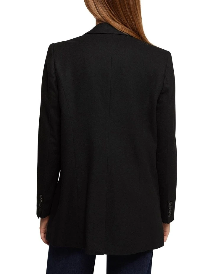 Willow Wool Rich Blazer in Black image 3