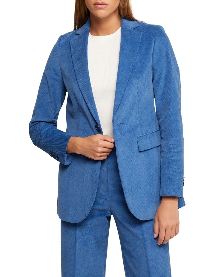 Lola Corduroy Jacket in Blue image 1