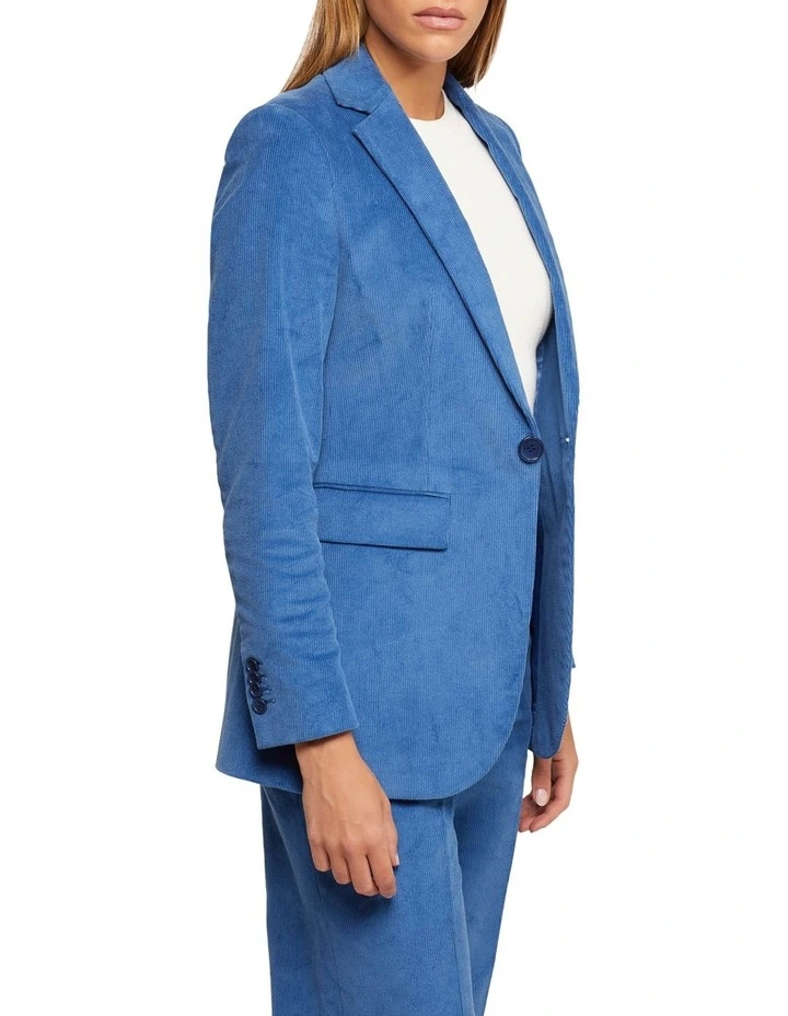 Lola Corduroy Jacket in Blue image 2