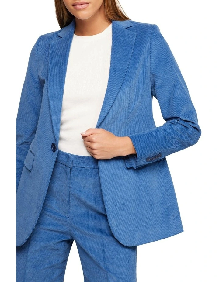 Lola Corduroy Jacket in Blue image 4