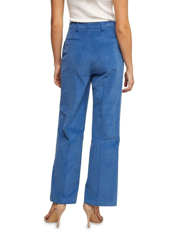 Jennifer Corduroy Wide Leg Trousers in Blue image 3
