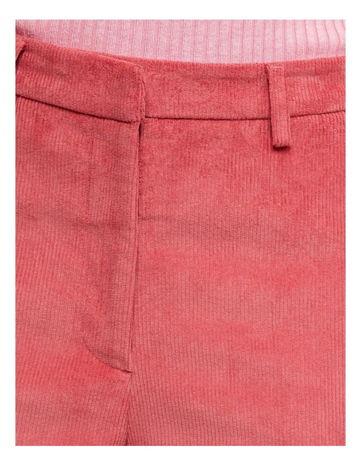 Jennifer Corduroy Wide Leg Trousers in Pink image 6
