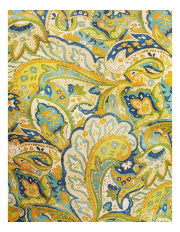 Victoria Printed Dress in Yellow image 6