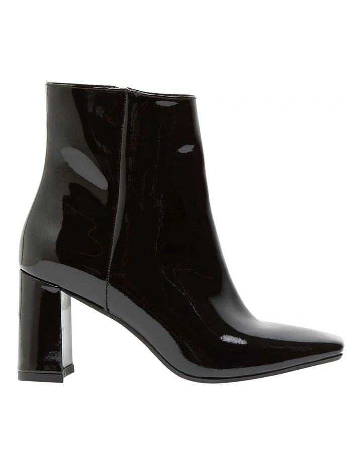 Arriva Gloss Leather Boot in Black image 1