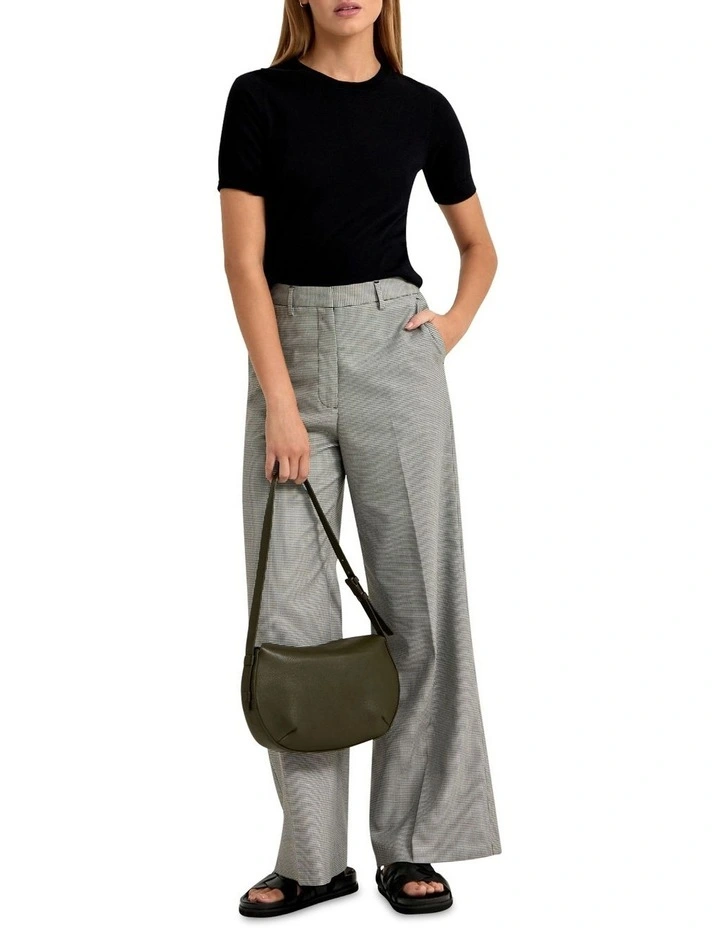 Grace Short Sleeve Knit Top in Black image 5