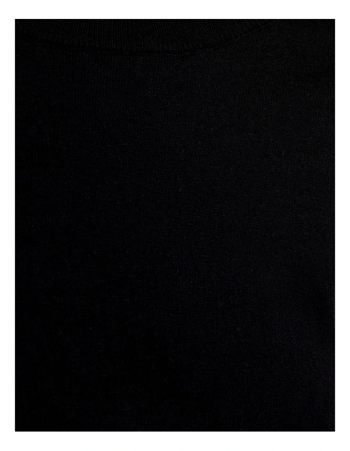 Grace Short Sleeve Knit Top in Black image 6