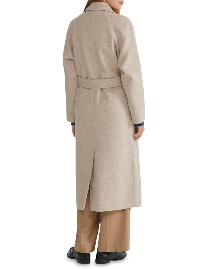Pheobe Wool Rich Trench Coat in Camel image 3