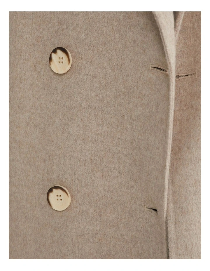Pheobe Wool Rich Trench Coat in Camel image 6