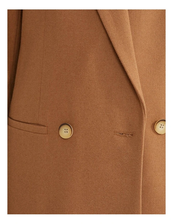 Avery Wool Blend Blazer in Camel image 6