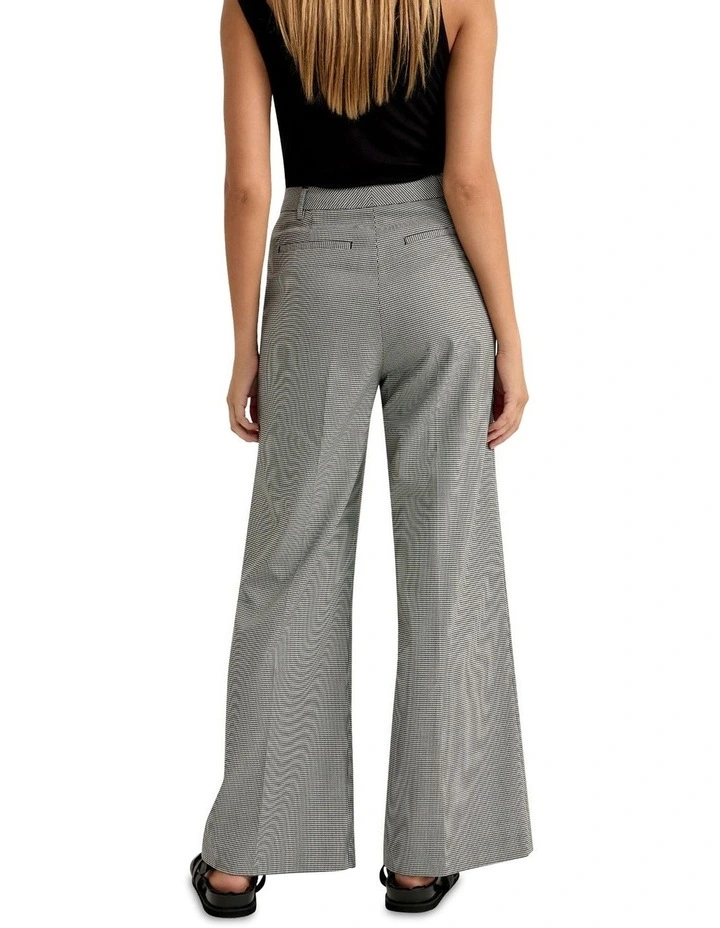 Lauren Wide Leg Stretch Pants in Black Multi image 3