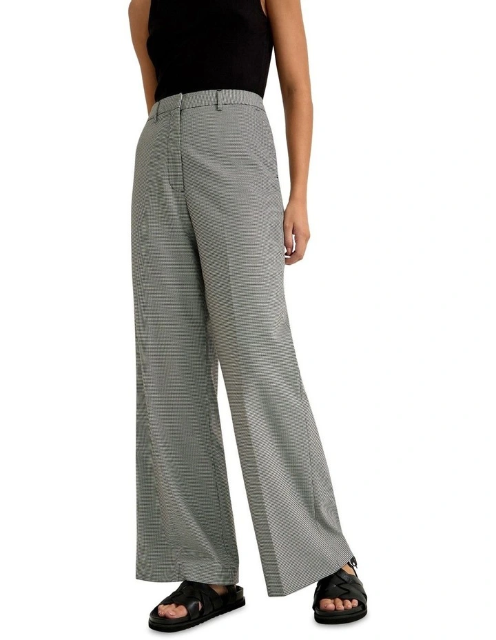 Lauren Wide Leg Stretch Pants in Black Multi image 4