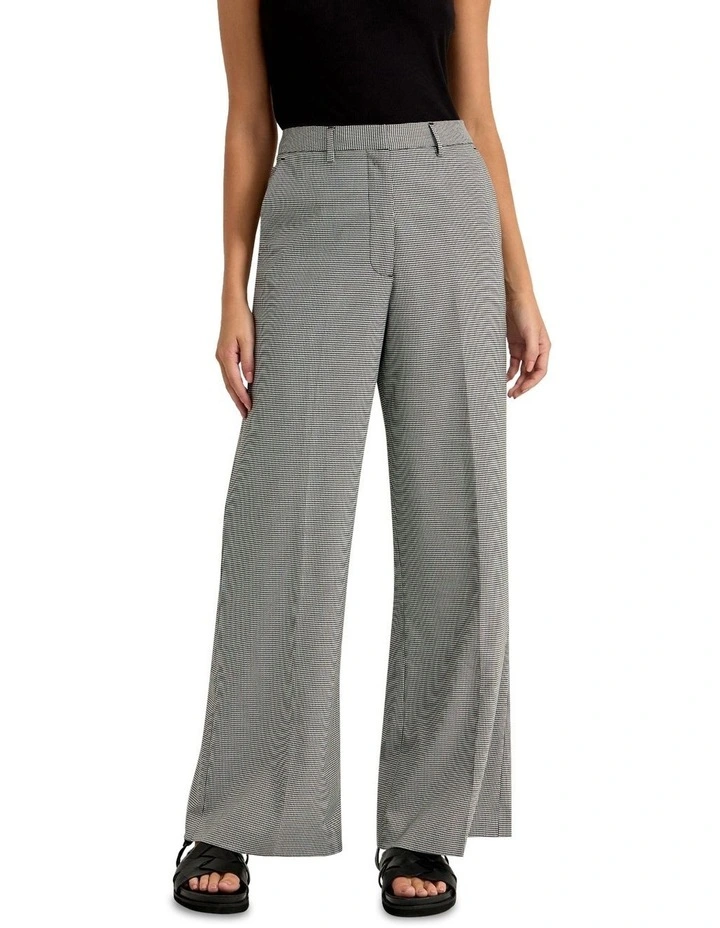 Lauren Wide Leg Stretch Pants in Black Multi image 5