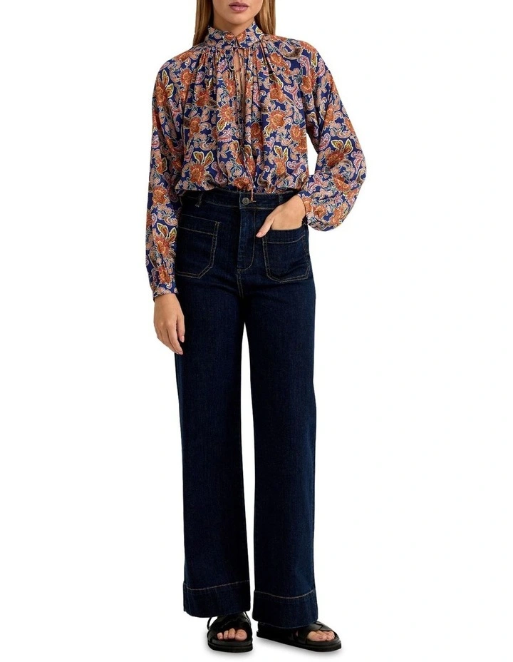 Sandy Floral Print Blouse in Multi image 1