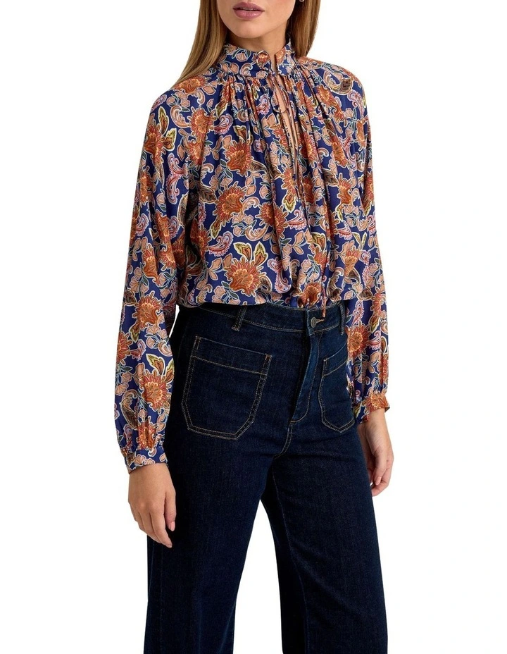 Sandy Floral Print Blouse in Multi image 2