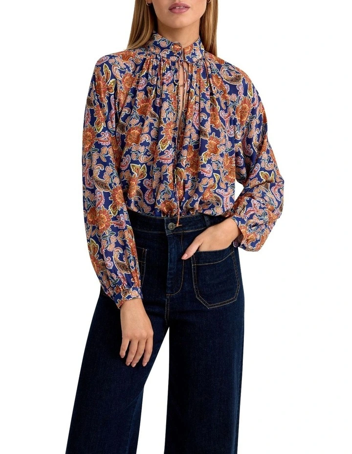 Sandy Floral Print Blouse in Multi image 5