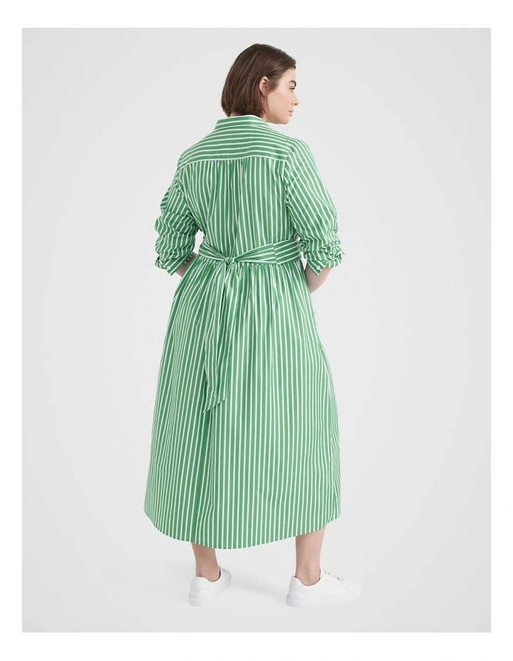 The Stripe Cotton Shirt Dress image 4