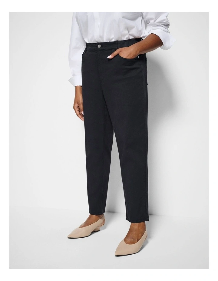 The Soft Stretch Casual Pant in Black image 2