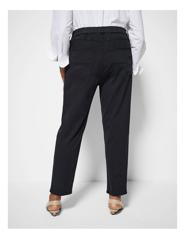 The Soft Stretch Casual Pant in Black image 4