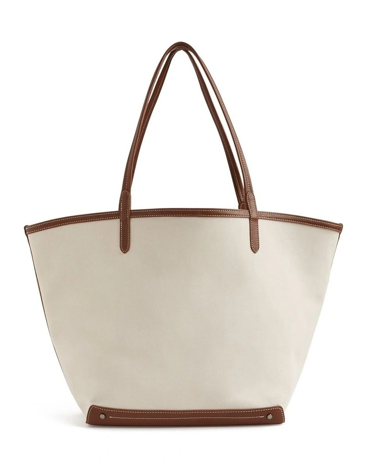 The Capri Tote In Natural image 1