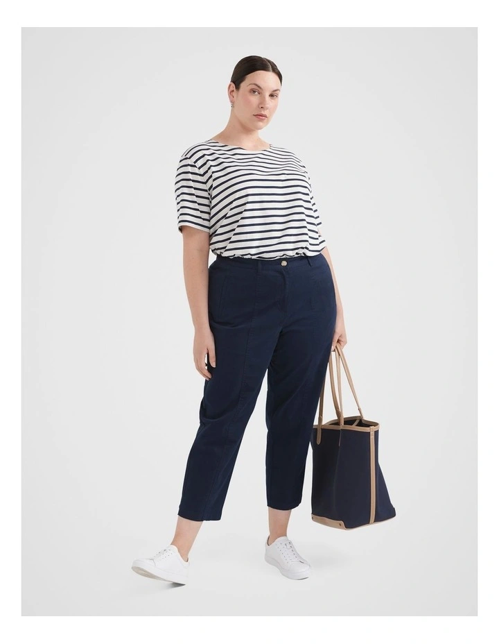 The Stretch Cotton Twill Pant in Navy image 1