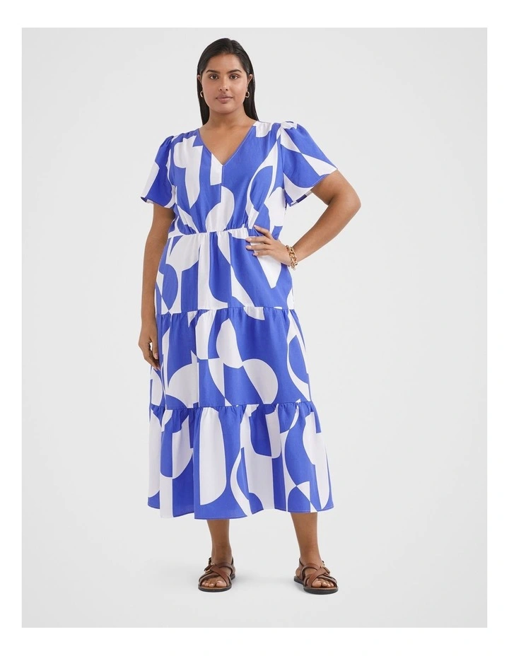 Maxi Dress in Graphic Print image 1