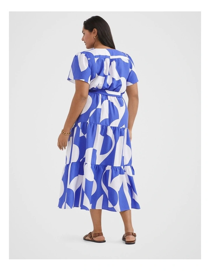 Maxi Dress in Graphic Print image 3