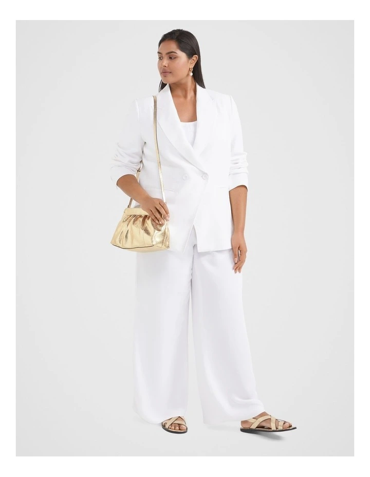 The Stretch Tailored Trouser in White image 1