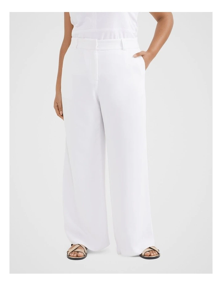 The Stretch Tailored Trouser in White image 2