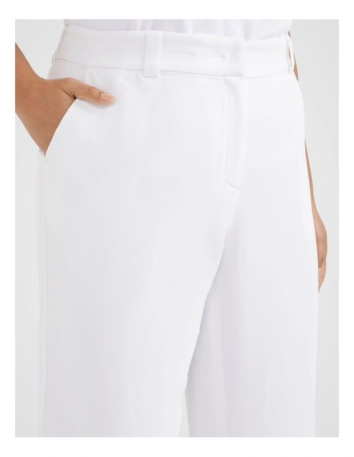The Stretch Tailored Trouser in White image 3