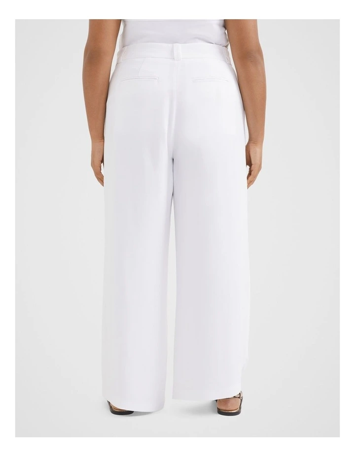 The Stretch Tailored Trouser in White image 4