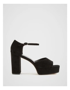The Lauren Suede Platform in Black