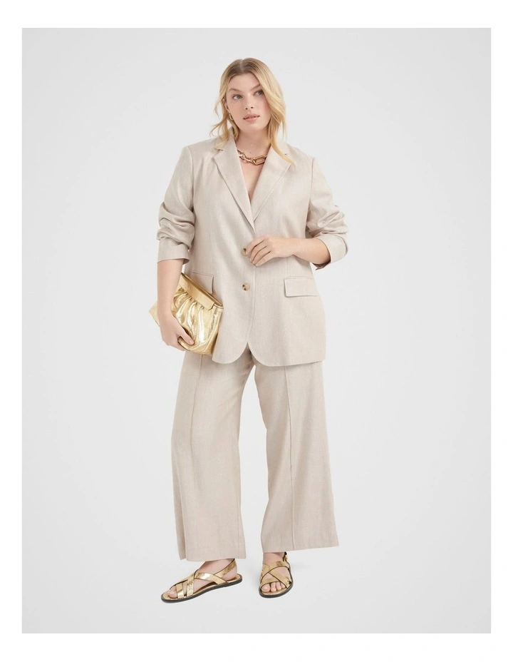 Kenleyj Stretch Linen Blazer Navy