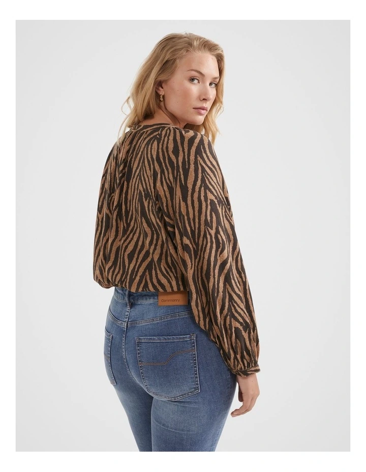 The Tiger Print Soft Top in Yellow image 2