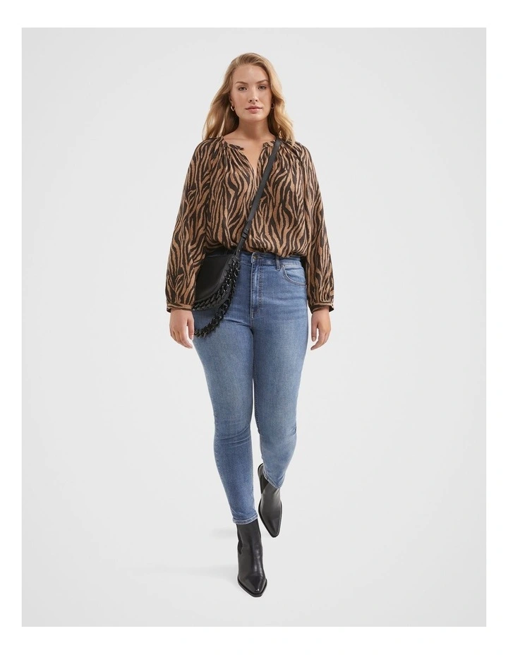The Tiger Print Soft Top in Yellow image 3